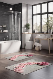Mijölnir Juego de alfombrillas de baño CT-5262 de 2 piezas Multicolor